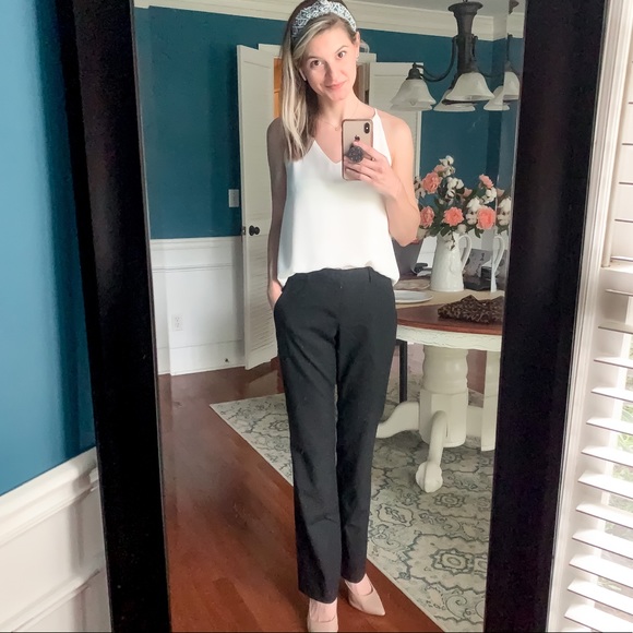 Banana Republic Black Jackson Fit Wideleg Trousers - Picture 2 of 3